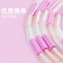跳绳健身运动中考防滑竹节训练专用绳